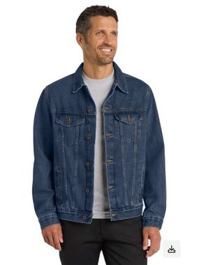 NWOT Port Authority Blue Denim Jean Jacket - Unisex